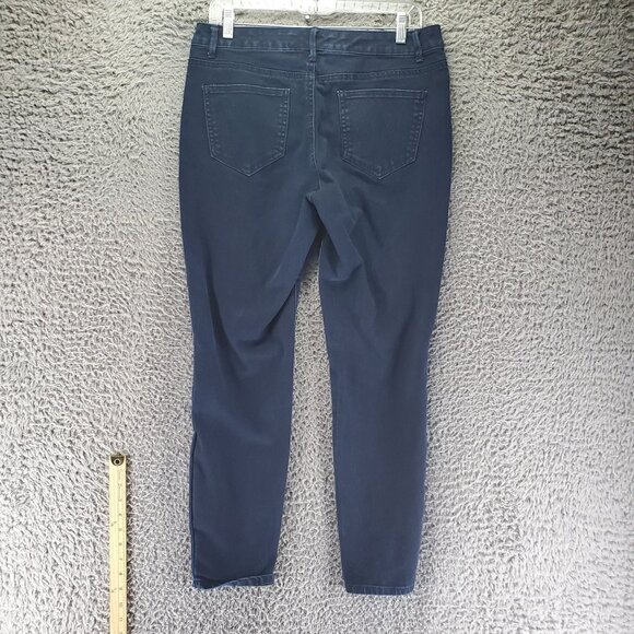 Nine West Jeans Womens Size 10 Blue Cigarette Fit Skinny Leg Stretch Denim - Picture 10 of 11